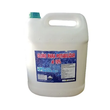 BIDON DE CLORO LIQUIDO 10 LTS potabilizar