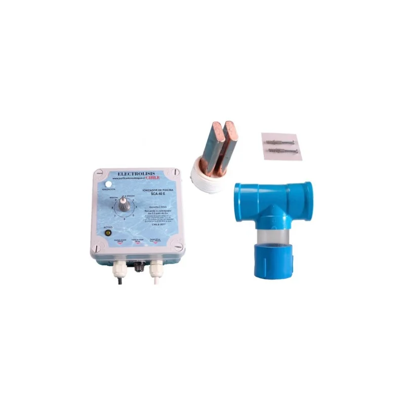 ELECTRODO PARA NUEVO IONIZADOR 40M3 - CAJA BLANCA CONEXION 11/2